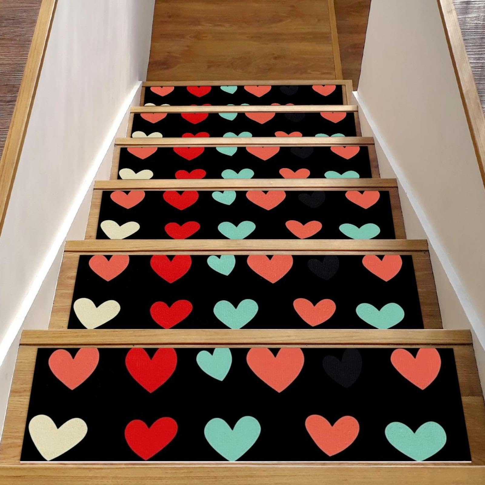 Tapis d'escalier pour marches en bois de 20,3 x 76,2 cm : confort pour la maison