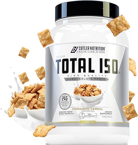 Vista 9 de Total ISO Whey Isolate Protein Powder: Batido de proteína de suero de leche de mejor sabor con 100% aislado de proteína de suero de leche, mezcla