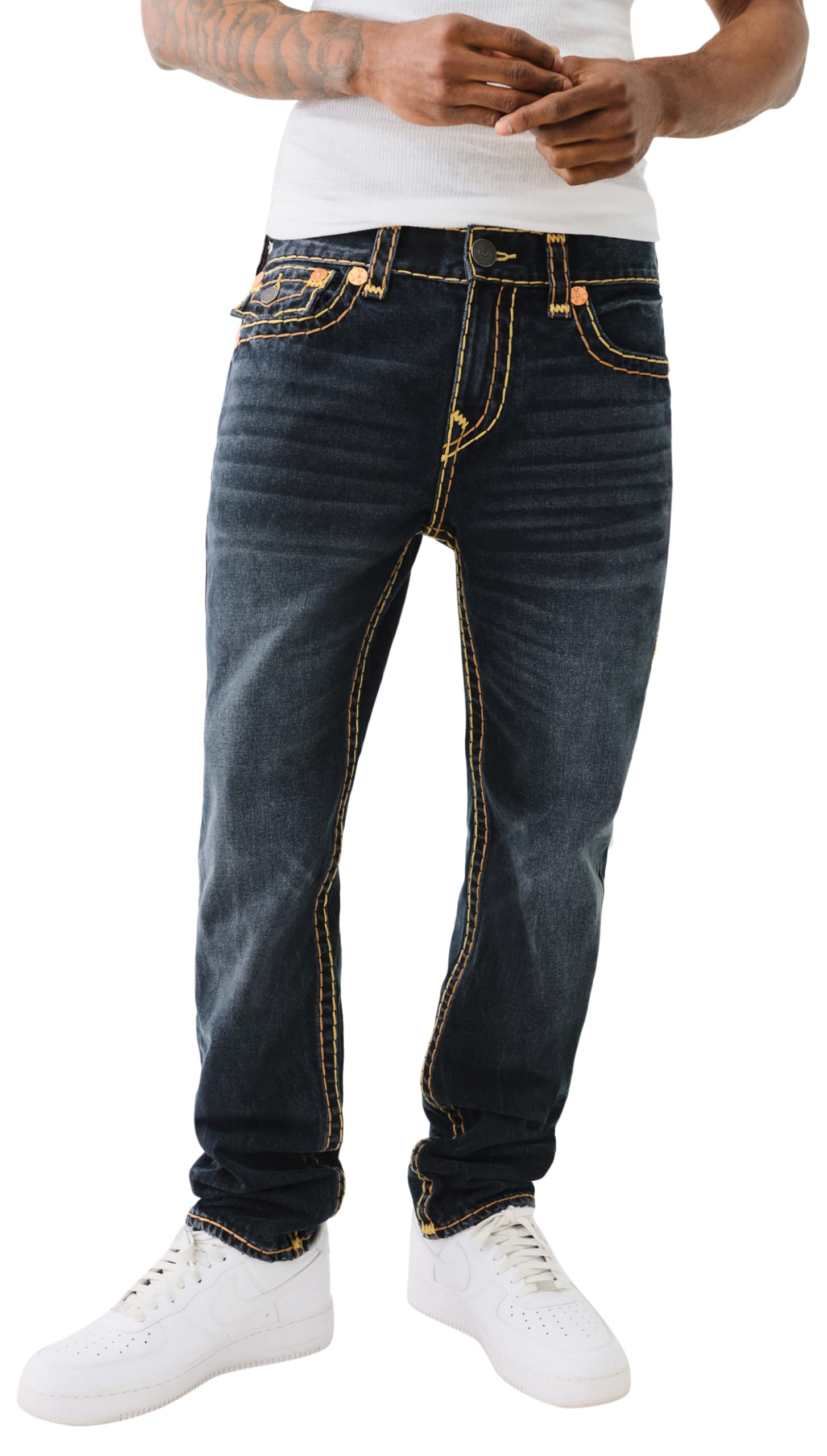 Amazon | True Religion メンズ Rocco Super T フラップ 股下1/2インチ 