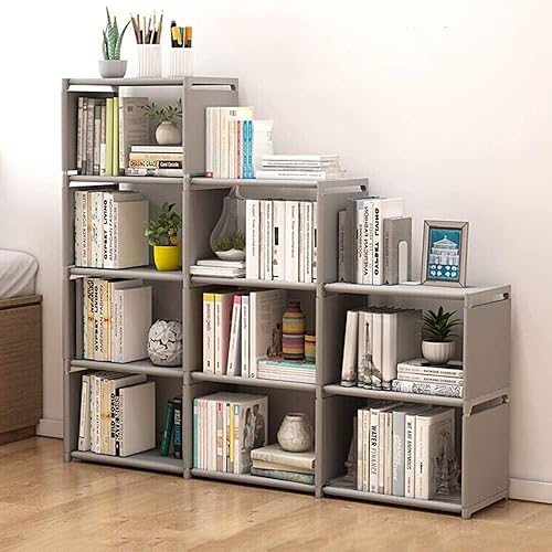 HOSTARME Bookshelf Kids 9 Cube Book Shelf Organizer Bookcase DIY for Bedroom Classroom Office