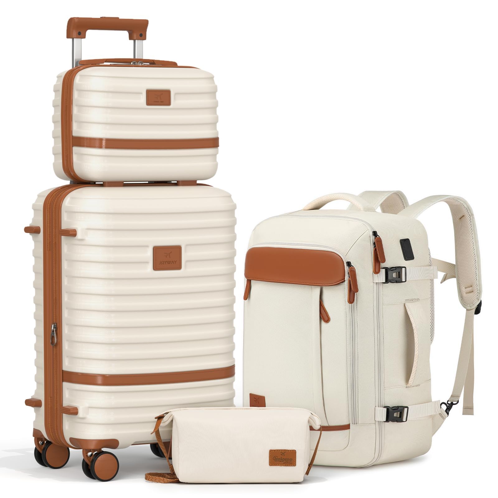 Joyway Expandable Carry on Luggage Sets Airline Approved Lightweight Hard Shell 20 Inch Carry-on Suitcase with Spinner Wheels