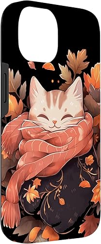 Miniatura 6 de Funda para iPhone 1212 Pro Cat Kitten Otoño Temporada Otoño Hojas Acción de Gracias
