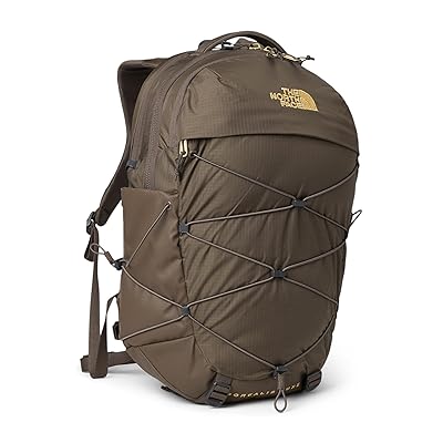 The North Face Borealis Luxe Backpack Bags Smokey Brown/Gold Metallic, Fleece/Nylon/Ripstop