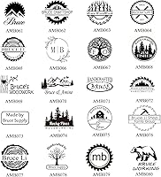 Vista 7 de Sello de leña personalizado para trabajadores de la madera - Hierro de marca personalizado para regalo