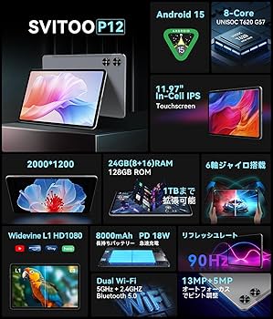 Amazon.co.jp: 【専用ケースプレゼント】wi-fiモデルタブレット