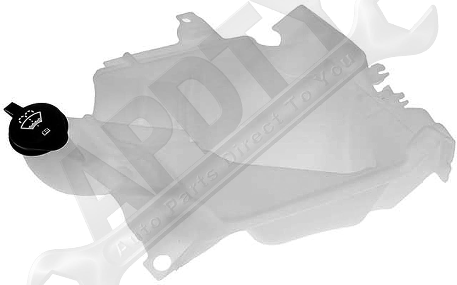 APDTY 714269 Windshield Wiper Washer Bottle w/Cap
