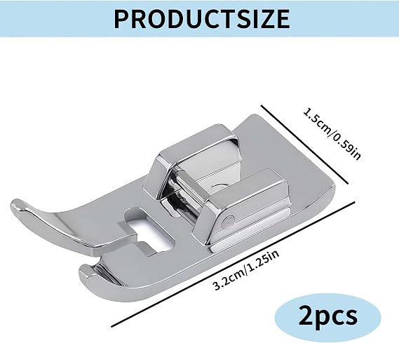 Universal General Purpose Sewing Machine Walking Presser Foot Set 2 PCS