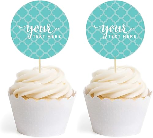 Andaz Press Colección totalmente personalizada, kit de recuerdos de fiesta de bricolaje, paquete de 20, texto o logotipo personalizado