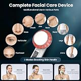 Rika LED facial massager. Photo LED light therapy Facial Massager, Light Therapy Device for Acne, Vibration Skin Firming Care
