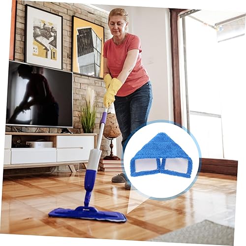 Miniatura 6 de Trapeador plano de microfibra para mopa de piso de microfibra de repuesto, almohadilla de trapeador de microfibra lavable, almohadillas de cabeza de