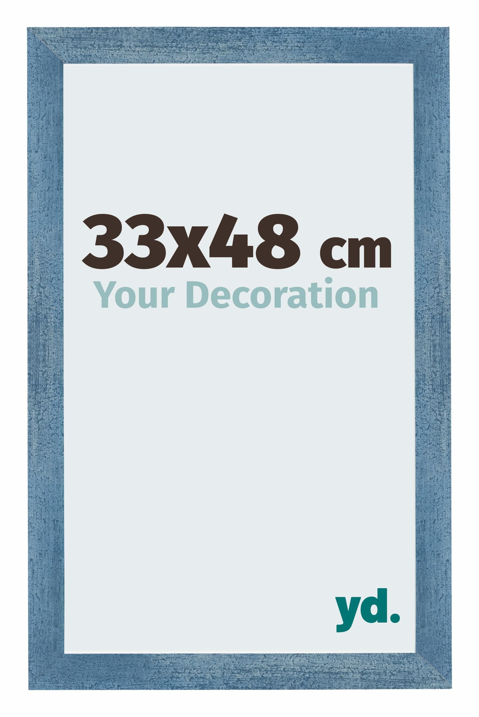 Your Decoration - Puzzle frame 33x48 - Clear Blue Swept - Puzzle frame 500-1000 Pieces - MDF Photoframe - Mura