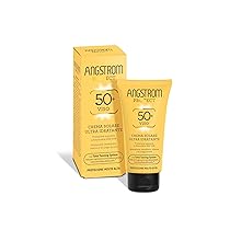 Angstrom Protect Crema Solare Viso SPF 50+, Azione Idratante ed Intensificatore dell’Abbronzatura, Indicata per Pelli Sensibili, 50 ml