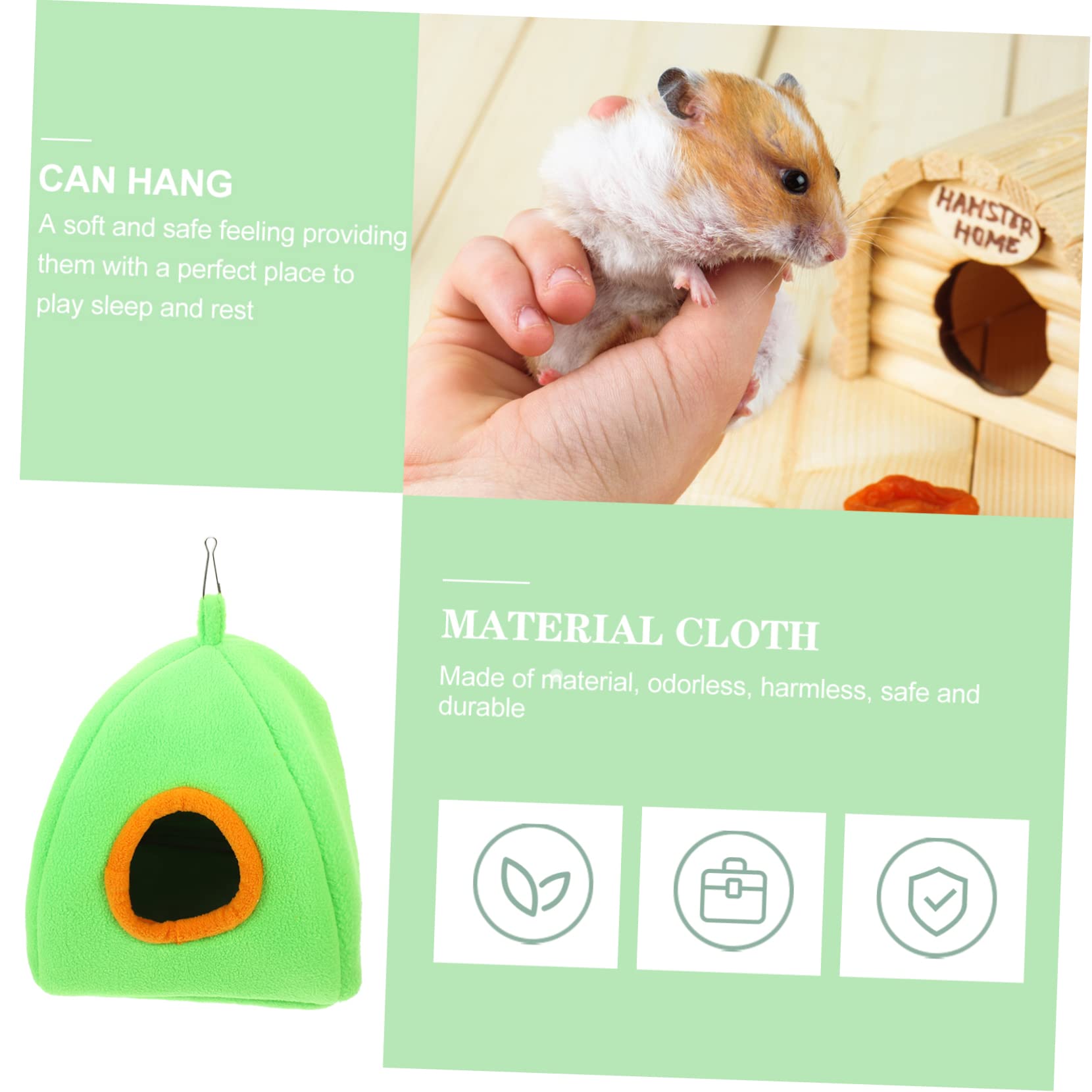 SUPVOX 5pezzi Crea Un Rifugio Accogliente Per Tuo Criceto Con La Nostra Casa Sospesa Per Roditori Progettata Per Piccoli Animali Come Criceti Porcellini e Cincillà Questo Letto Adorabile
