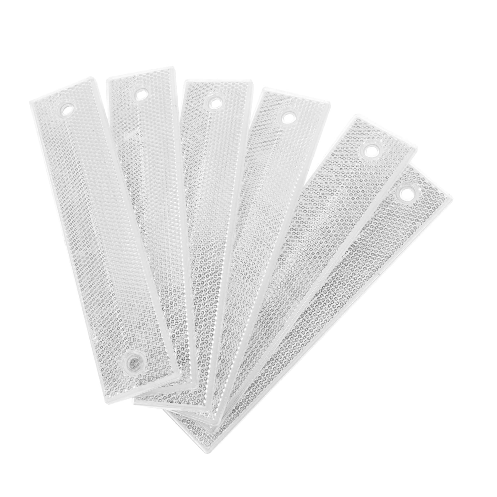 CTIRCHIU 6Pcs Reflective Sign Post Panels for Driveway Parking Road Safety High Visibility Road Markers Outdoor Weather Resistant Reflectors for Slow Moving Vehicles