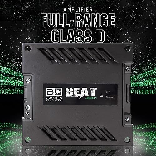 Miniatura 2 de Amplificador de audio para vehículos de 1 canal, amplificador de graves mono de alta potencia de 3000 vatios con filtro subsónico y filtro de paso