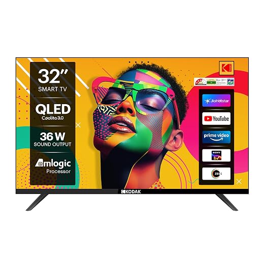 Kodak QLED SE 80 cm (32 inch) QLED HD Ready Smart Linux TV 2025 Edition (32QSE5080)