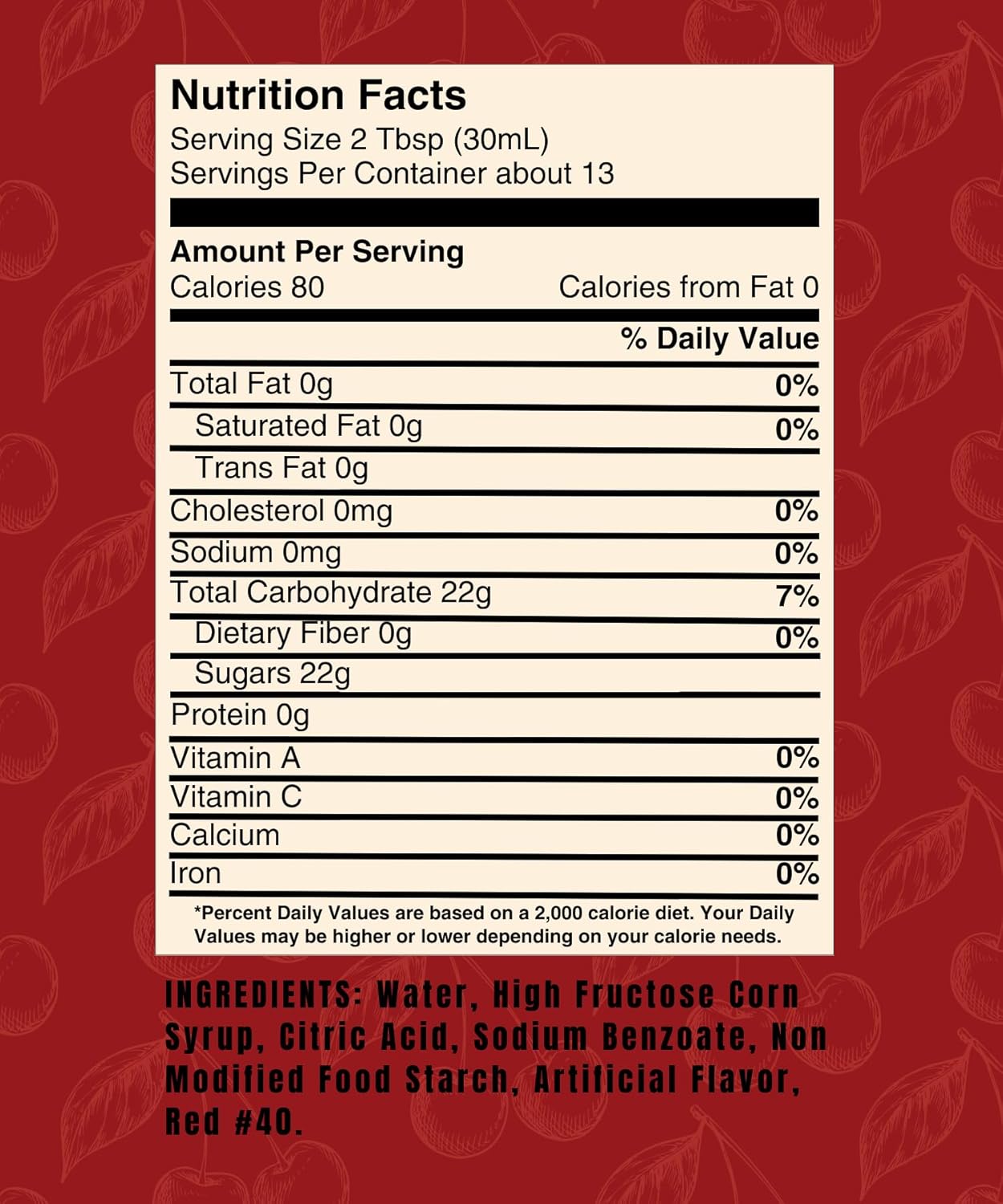 Crave It! Rich Cherry Flavoring Syrup, Add a Splash to Your Favorite Beverages – Soda, Coffee, Latte, Italian Soda, Lemonade. Create a Craveable Cherry Coke – 13 FL OZ / 2 Pack