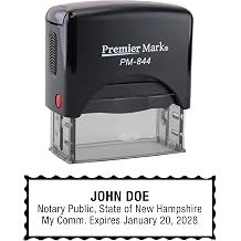 New Hampshire Notary Self-Inking Rubber Stamp - Meets State Specifications
