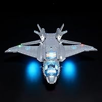 Vista 2 de BRIKSMAX Kit de iluminación LED para LEGO-76248 The Avengers Quinjet - Compatible con el modelo de bloques de construcción Lego Marvel, no incluye