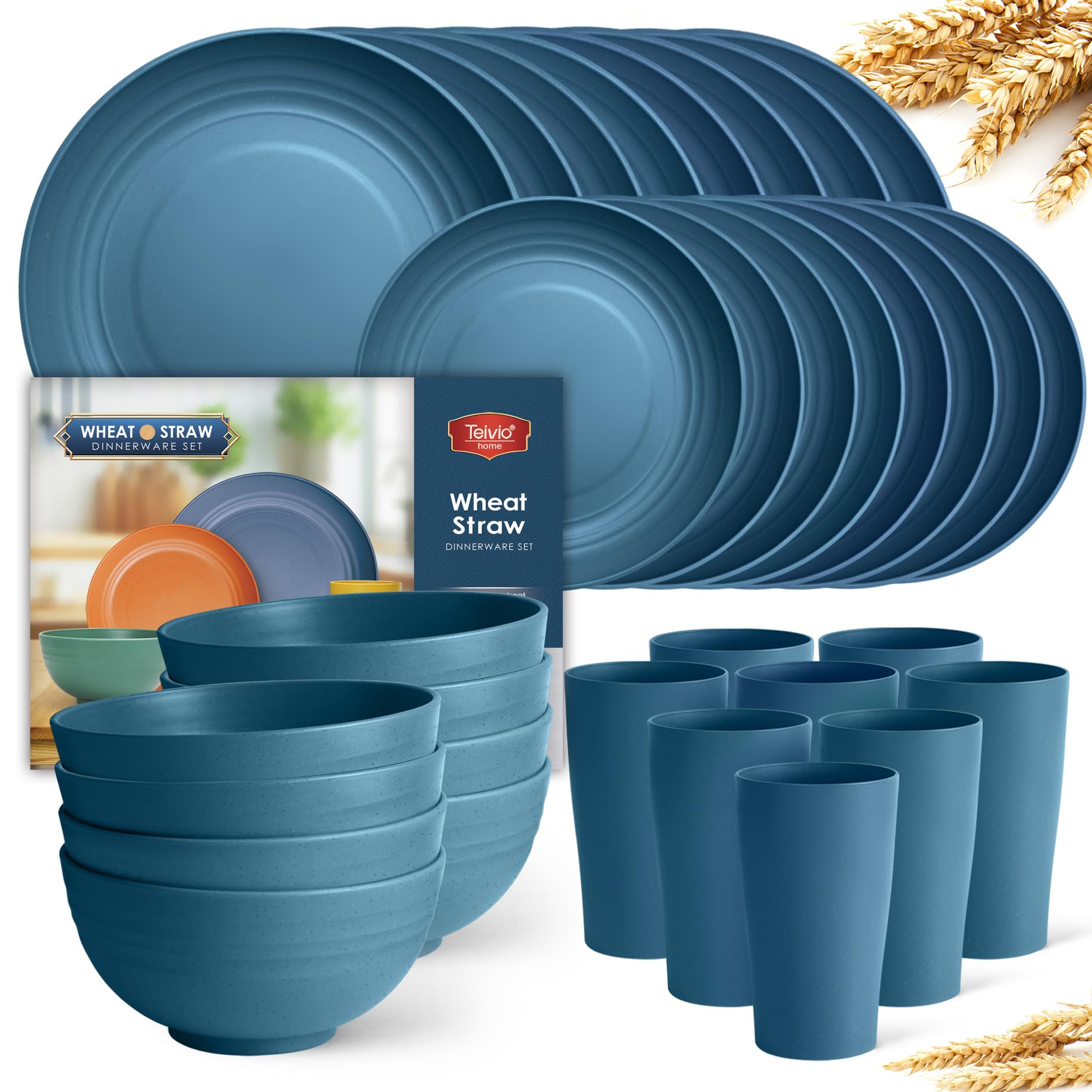 Teivio 96-Piece Dinnerware Set for 8 -31 Teivio 96-Piece Dinnerware Set for 8 -31