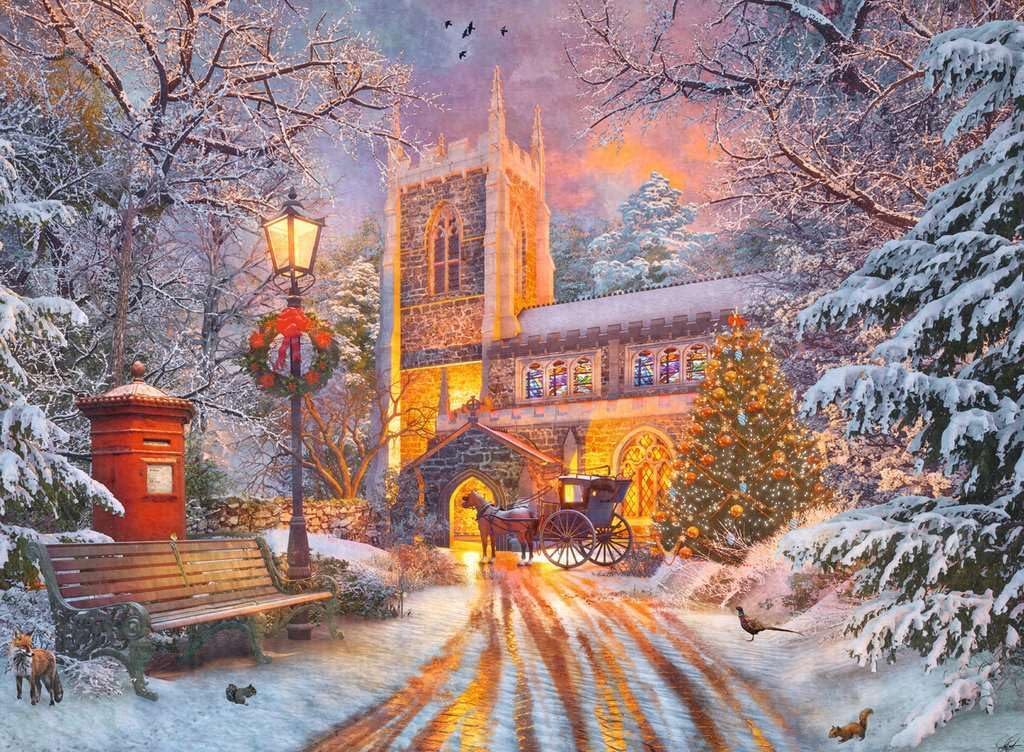 Ravensburger Magical Christmas - 500 Piece Jigsaw Puzzle | Festive & Illuminated Winter Scene | Premium Quality New Design