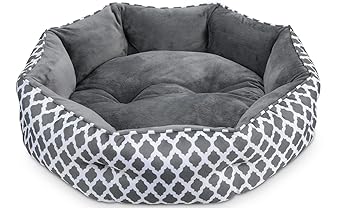 JOYO Cat Bed, 20inch Pet Bed Machine Washable for Cats or Small Dogs Double Sided Cushions Calming Indoor Cushion Bed with Non-Slip Bottom for Improved Sleep, Soft Round Sofa Bed for Puppy and Kitties