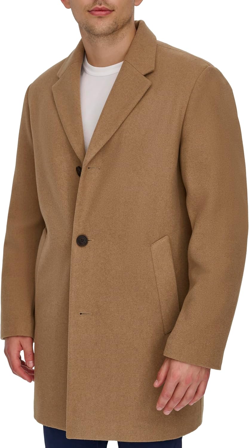 DOCKERS Men's The Henry Wool Blend Top Coat