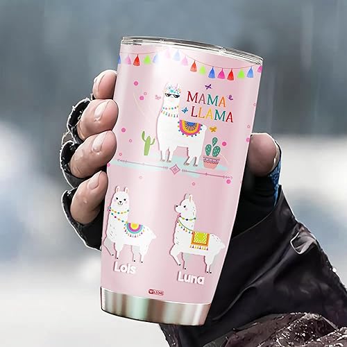 Miniatura 3 de Vaso personalizado de 20 onzas y 30 onzas, con 2 nombres, taza de viaje de acero inoxidable con aislamiento para niños, regalo de cumpleaños para el