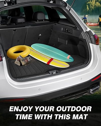 Vista 23 de Powerty Tapete de carga para BMW X5 2019-2025 2026, forro de carga TPE para todo tipo de clima, forros de maletero resistentes para BMW X5 sin