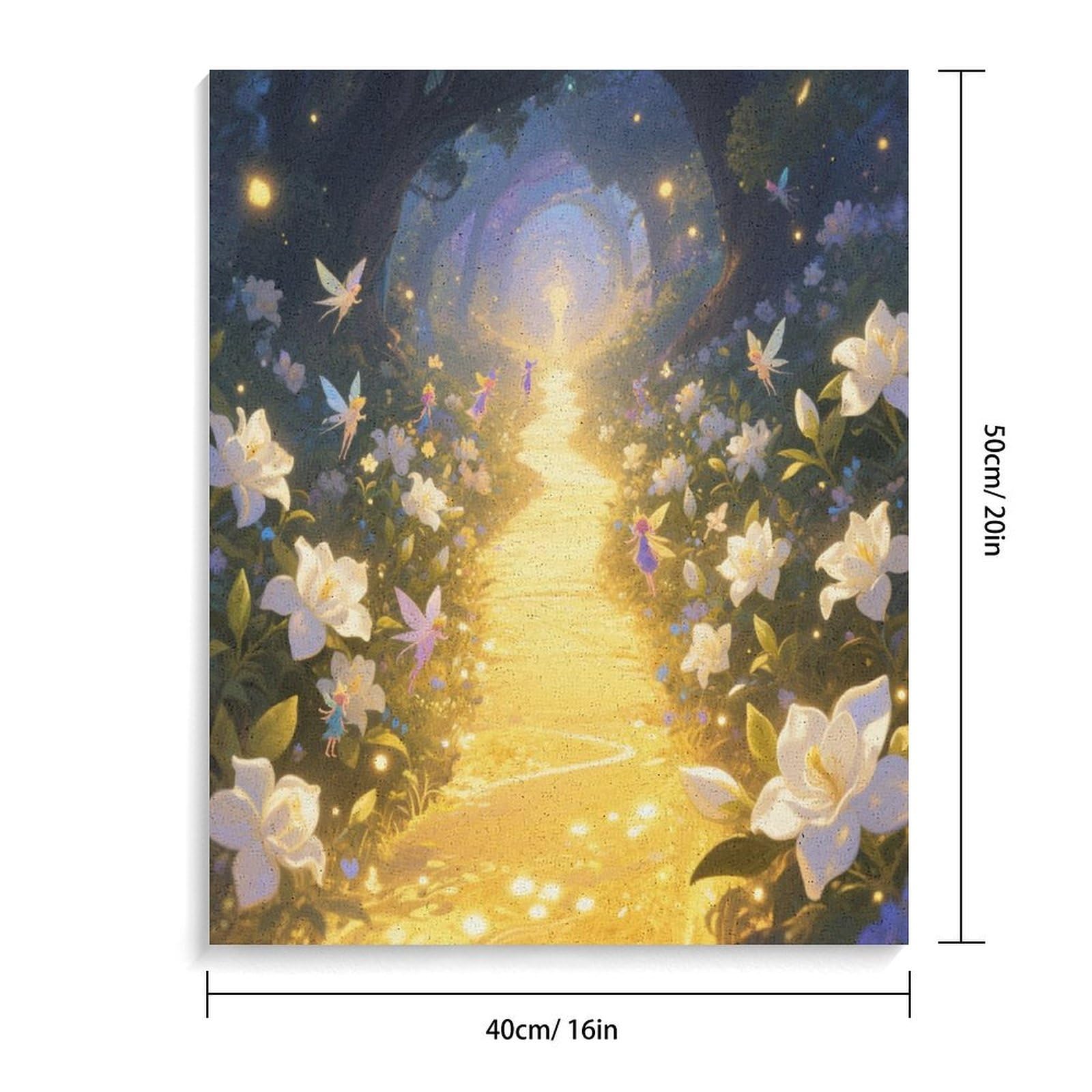 KOAYUBFC Gardenia Malen nach Zahlen Kit für Erwachsene Anfänger Erwachsene Malen nach Zahlen Kits auf Leinwand DIY Acryl Ölfarben Malerei mit Pinseln für Geschenk Home Wall Decor