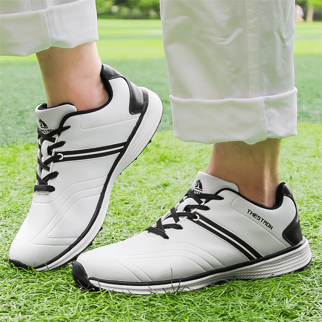 Scarpe da Golf Impermeabili da Uomo per Golfisti Professionisti Scarpe Antiscivolo per attività All'aperto E Allenamento