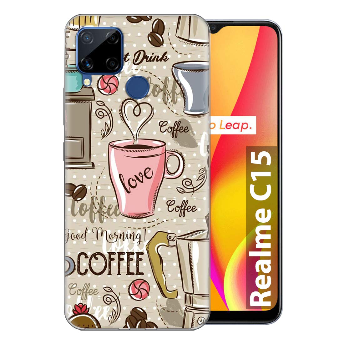 Fashionury Printed Soft Silicone Designer Pouch Mobile Back Cover for Realme C15 Case and Covers | for Boys & Girls -P035 (B08GPRMT7G) Amazon Price History, Amazon Price Tracker