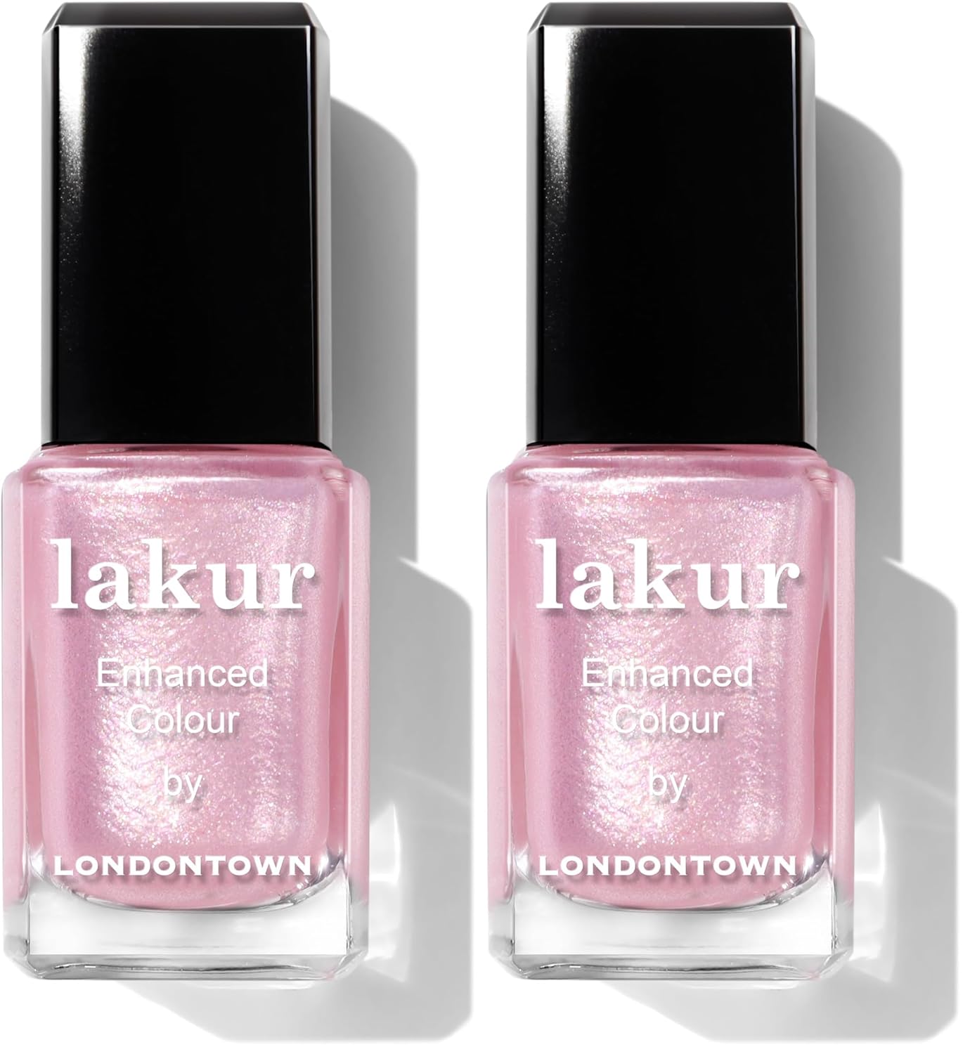 LONDONTOWN Lakur Enhanced Color Candy Dreams Nail Polish, Pink Strawberry, 0.4 fl oz (Pack of 2)