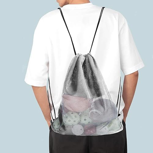 Miniatura 6 de GSE Mesh Drawstring Bag for Baseballs,Softballs,Tennis,Pickle Balls,Golf Balls.Mesh Sports Equipment Bag for Gym,Toys,Beach