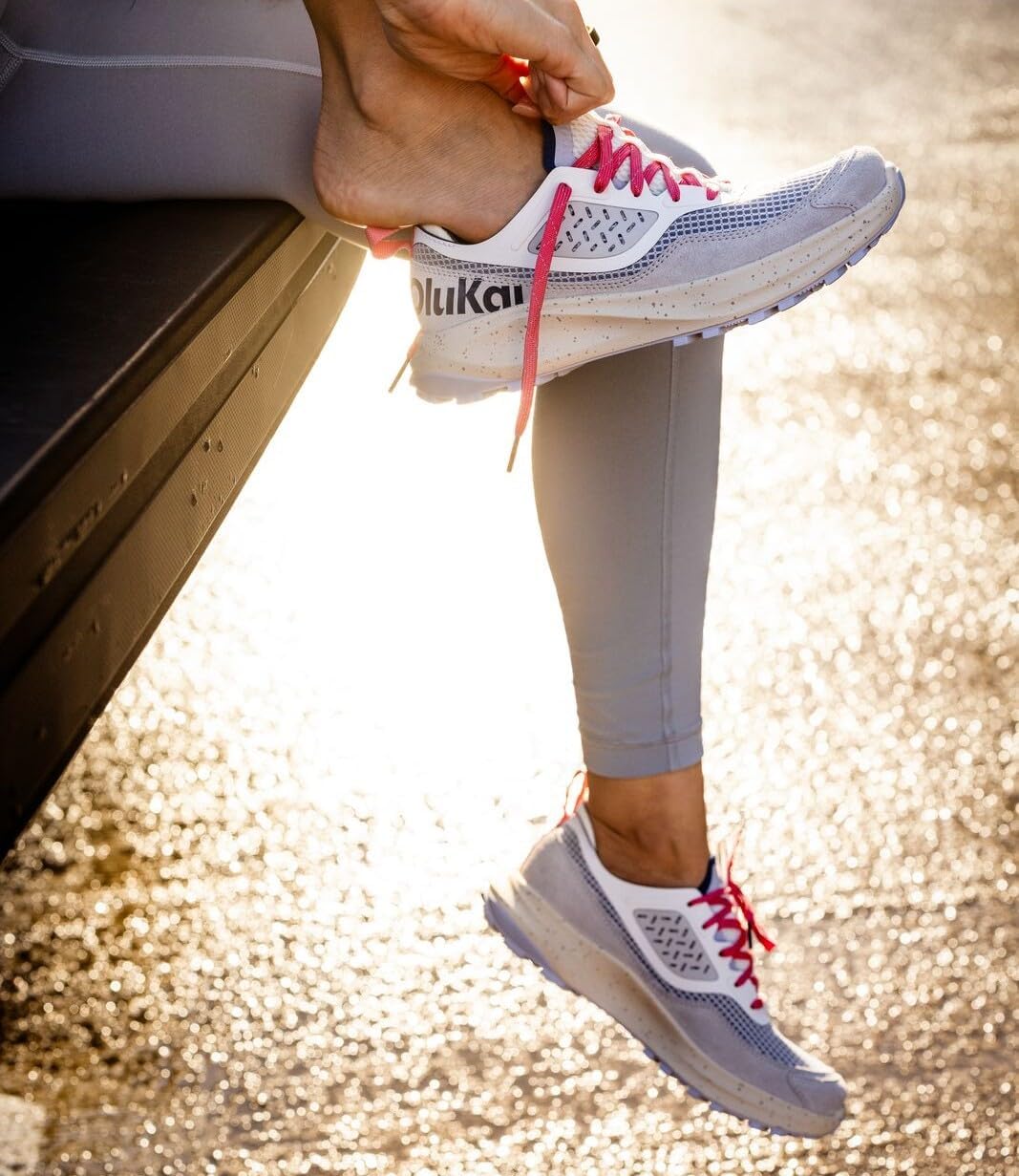 OLUKAI Makiki Women's All-Terrain Athletic Shoes, Durable Sneakers for Versatile Wear, Lightweight & Breathable, All-Day Comfort & Wear