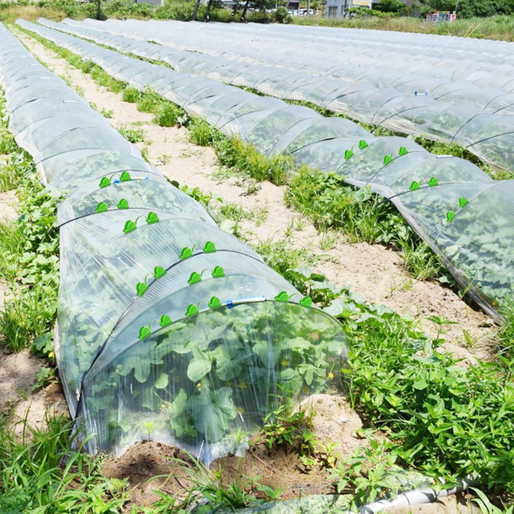 Frühbeet Hochbeet Abdeckung Pflanztunnel Bögen, 30 Stück Tunnelbögen Hochbeet für DIY Gewächshausreifen, umwickelt mit 6mm Kunststoff für Pflanzen Obst und Gemüse im Garten