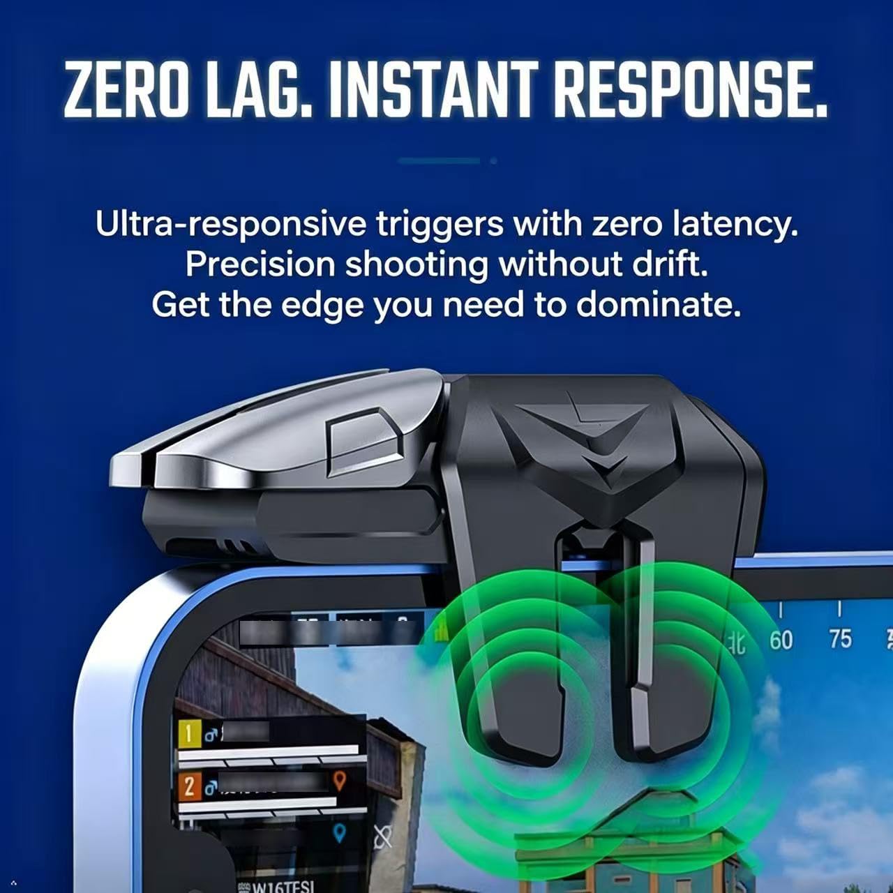 PUBG Mobile Triggers 13 en 1 Combo, 4 GamingTriggers Mobile Phone Game Controller para PUBG/Fortnite/Call of Duty/Rules of Survival, Aim & Fire Trigger para iPhone & Android Phone (Boy)