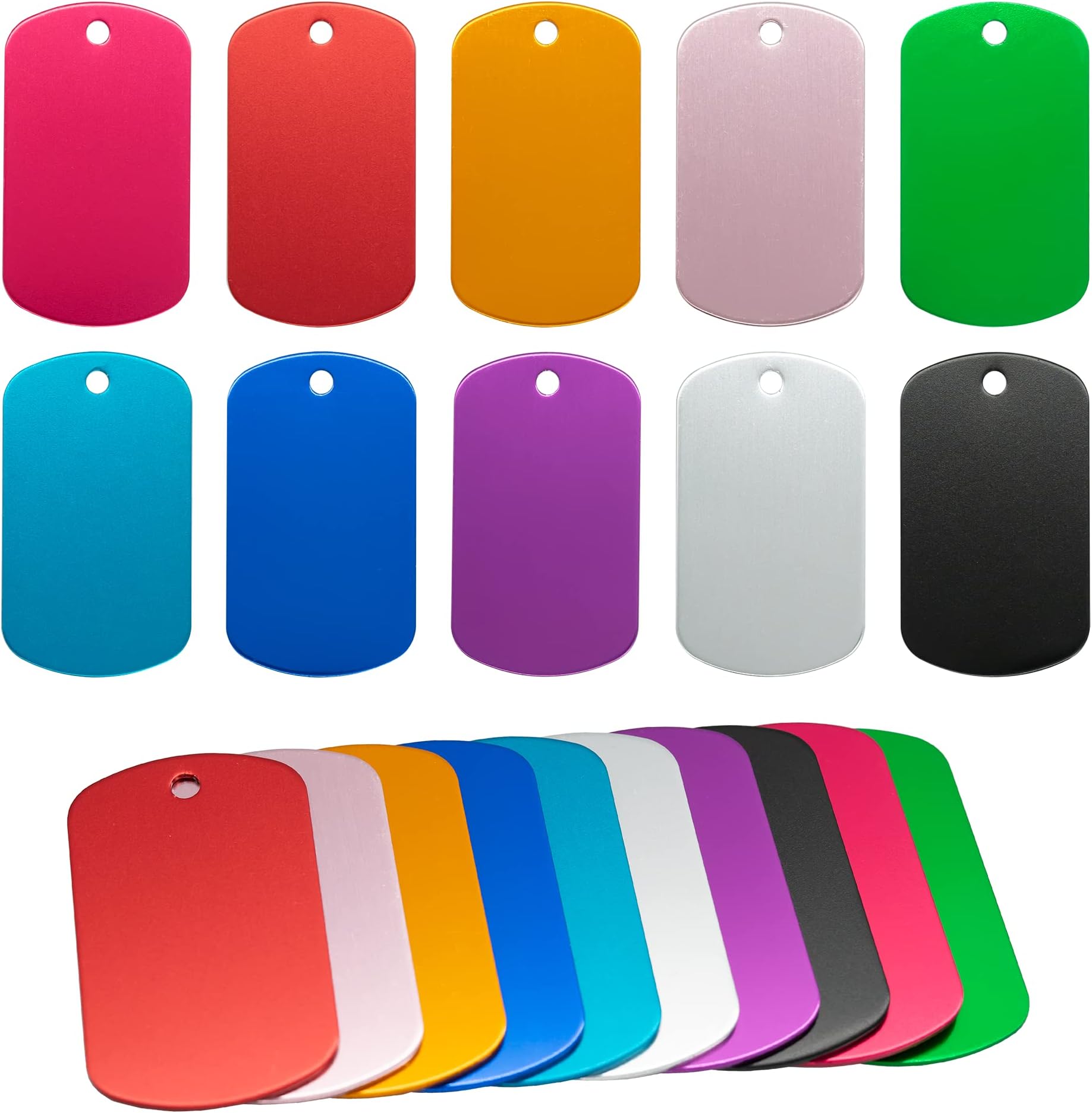 Amazon.com: StayMax Anodized Aluminum Engraving Blank Tags Stamping ...