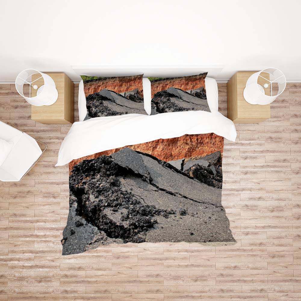 Housse de couette polyester imprimée lit King size confortable toutes saisons