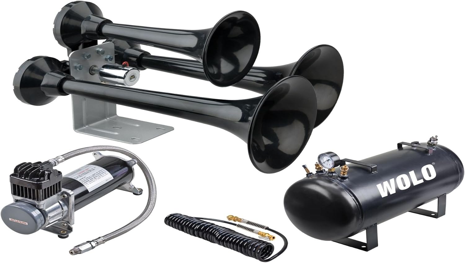 Wolo 847-860 Train Horn (Siberian Express Pro Plus 12-V 152 Decibel Truck)