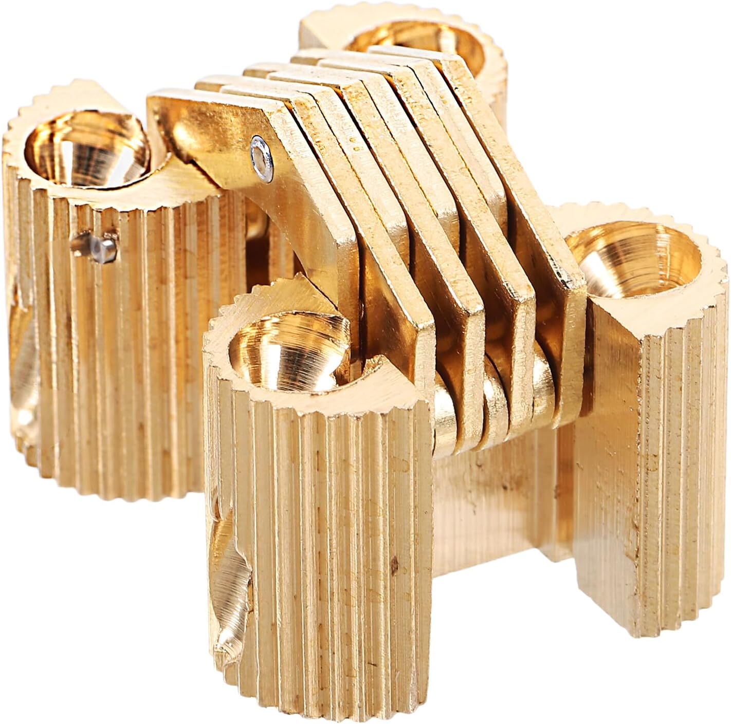 Ciieeo Copper Oval Concealed Hinge for Jewelry Boxes Small Metal Cabinet Hinge Replacement for Wooden Chest Box