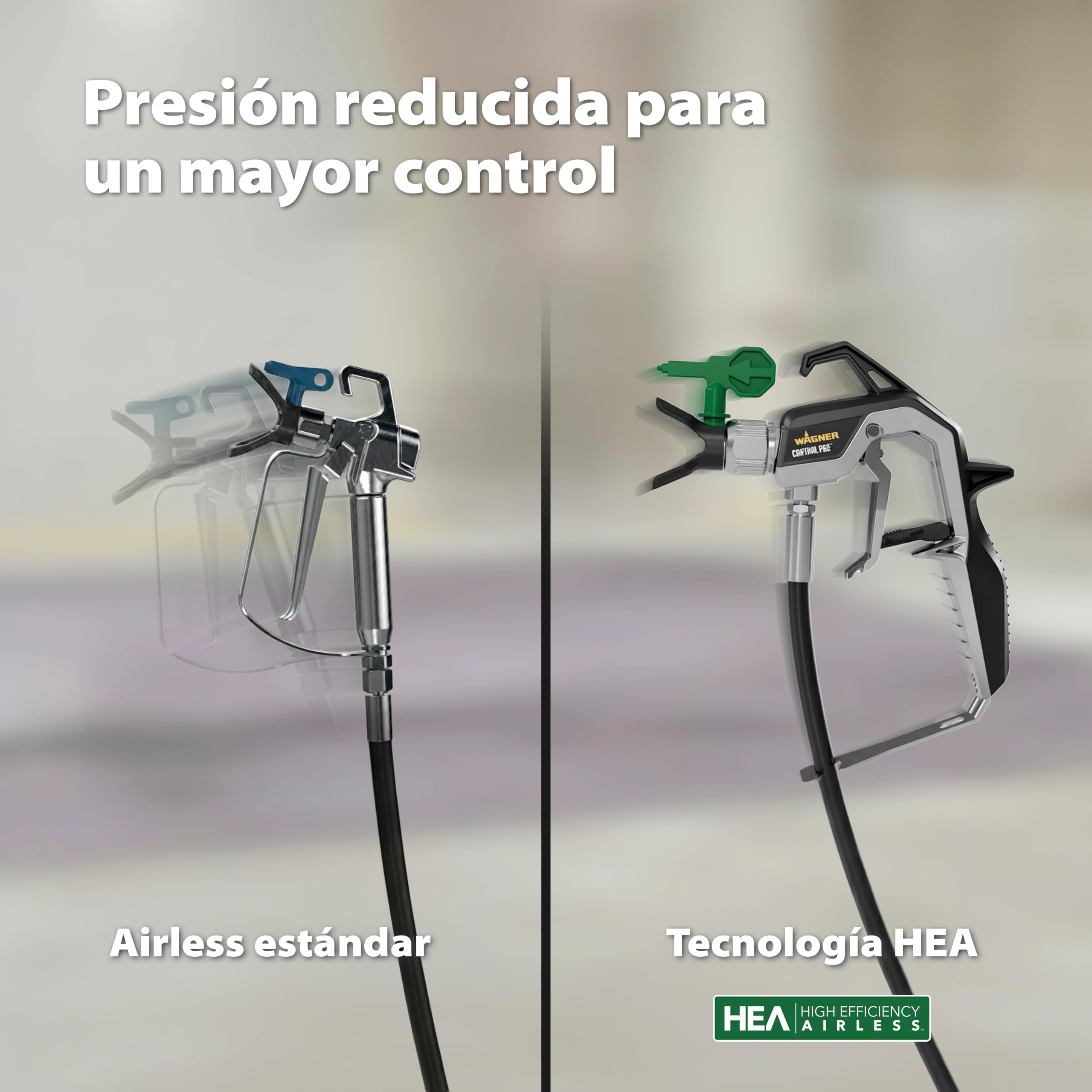 WAGNER Airless pulverizador de Pintura Control Pro 350 R para Pinturas plásticas/látex, Barnices y esmaltes, 15 m²-2 min, regulación del Aire a presión, 110 Bar, Manguera 15 m