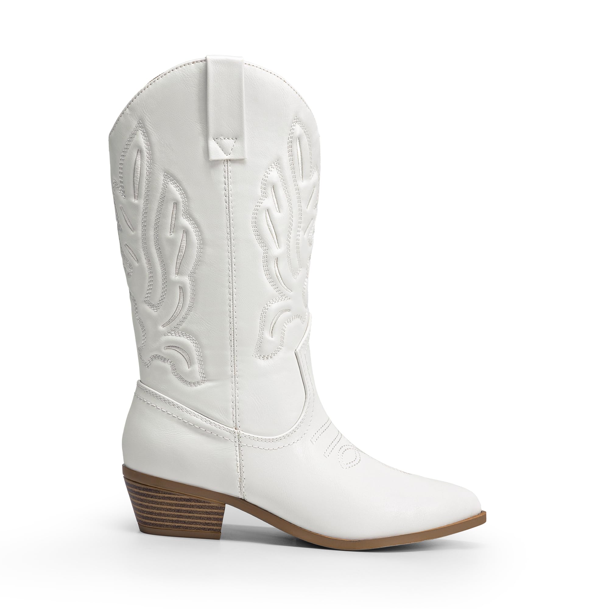DREAM PAIRS Bottes Femme Classique Bottes Western pour Femmes Confortable Bottines Elégantes DWUMMB2419