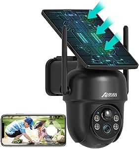 ⭐️新品・未使用⭐️ANRAN 防犯カメラ500万画素　P3Max 2台 サクラチェッカー】【2025強化版500万画素・一体型高効率充電