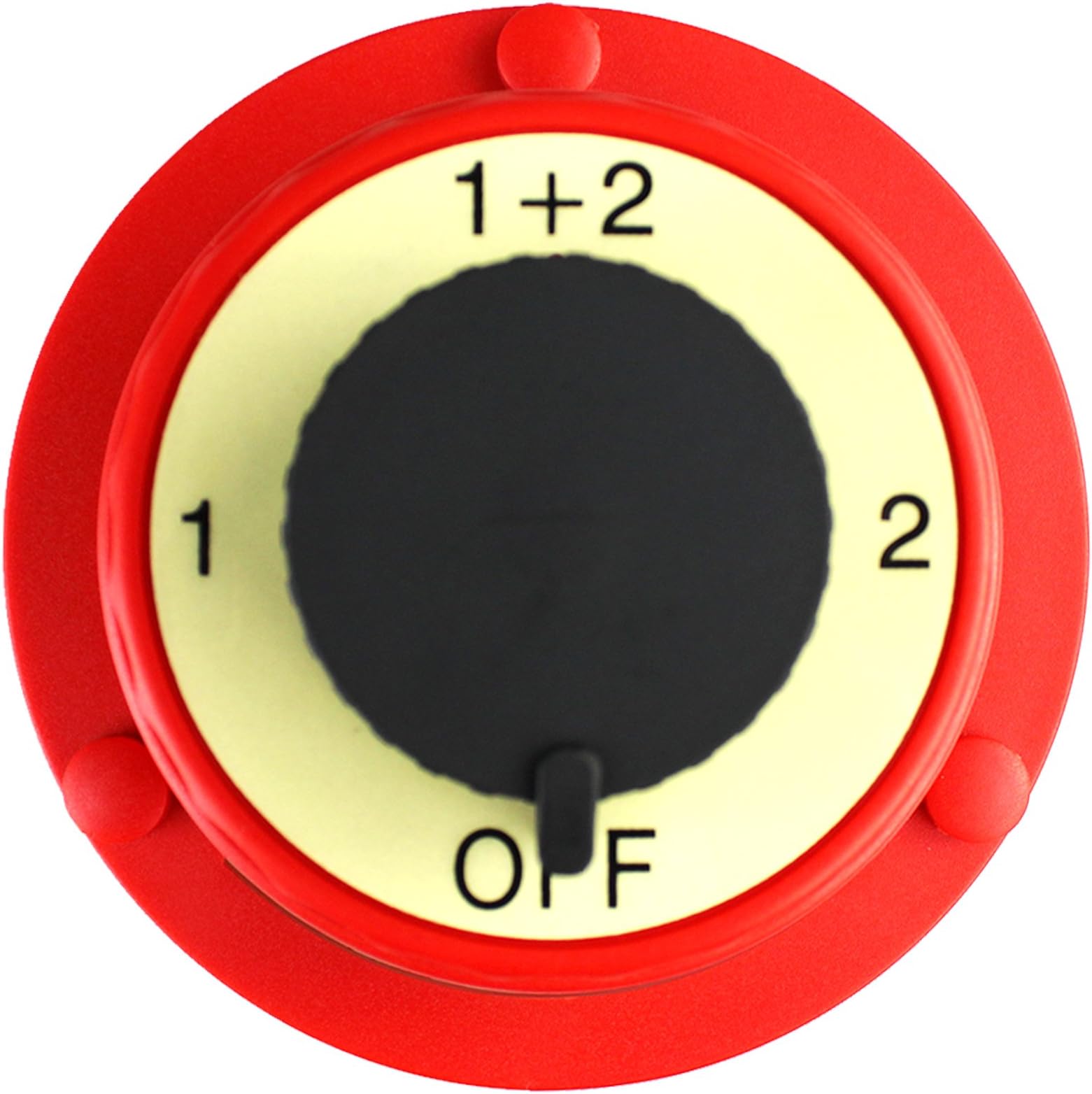 Salt Reef Marine Hardware - Marine Battery Switch for 12v Boats RV's & Cars - Quick Disconnect Switch Selector for Dual Battery Operation
