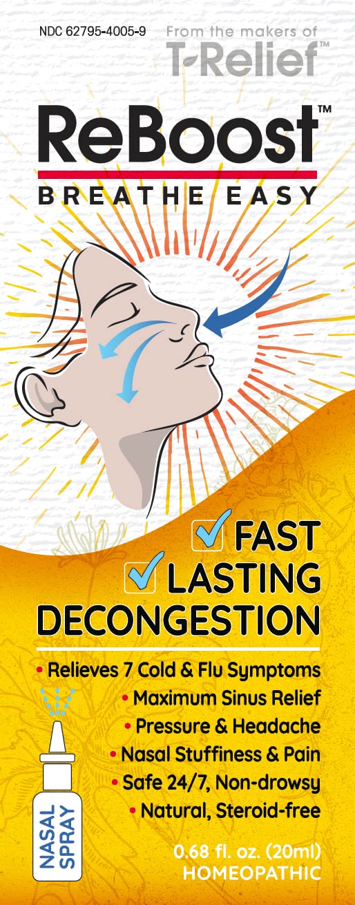 Buy ReBoost Breathe Easy Decongestion Nasal Spray FastActing Cold