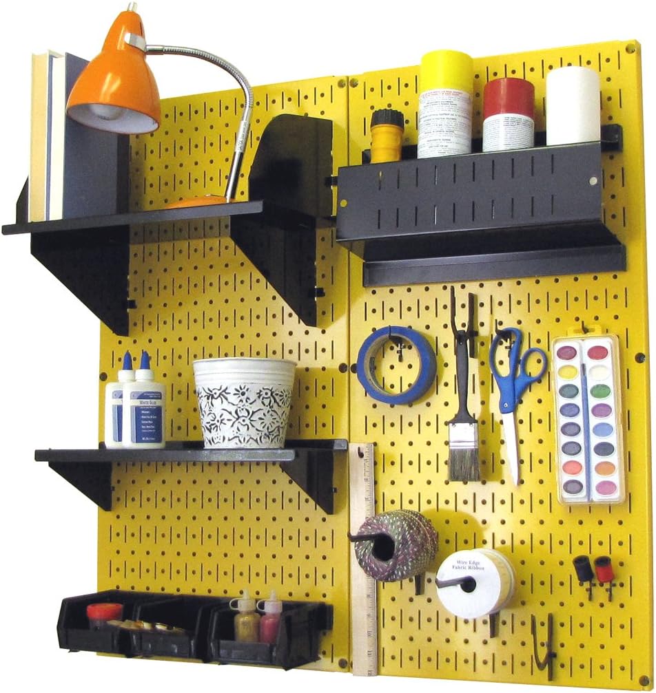 Wall Control Pegboard Hobby Craft Pegboard Organizer Storage Kit with