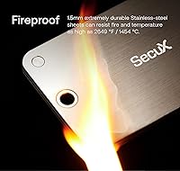 Vista 3 de SecuX XSEED PRO Eco - Cartera de Bitcoin indestructible Crypto Seed Storage Placa de acero - Compatible, libro mayor, carteras de hardware