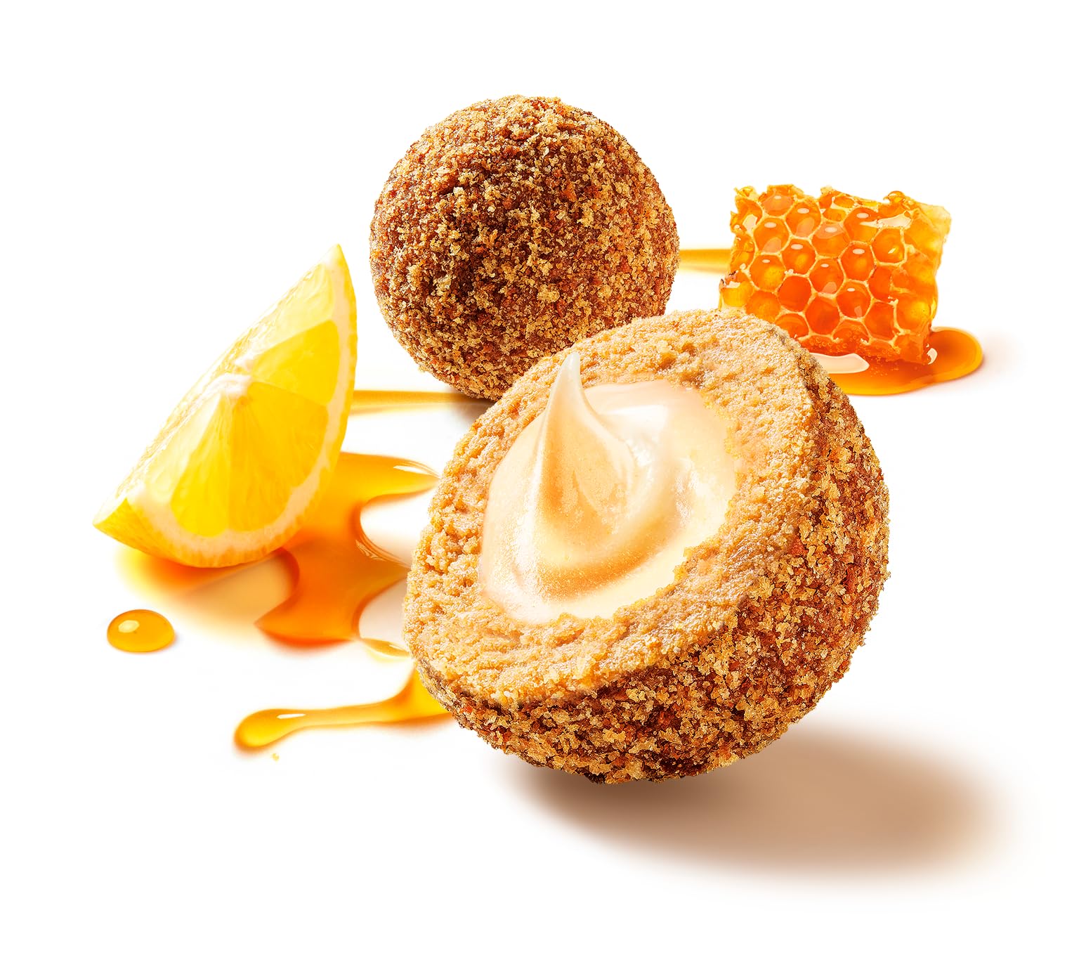 MARLENKA® Honigkugeln Geschenk Mix Pack | Honey Nuggets | Gebäckkugeln mit Honig | 4 x 10 Bälle | 4 x 235g | Süßigkeiten Großpackung | Lange Haltbarkeit - Ablaufdatum von mindestens 6 Wochen