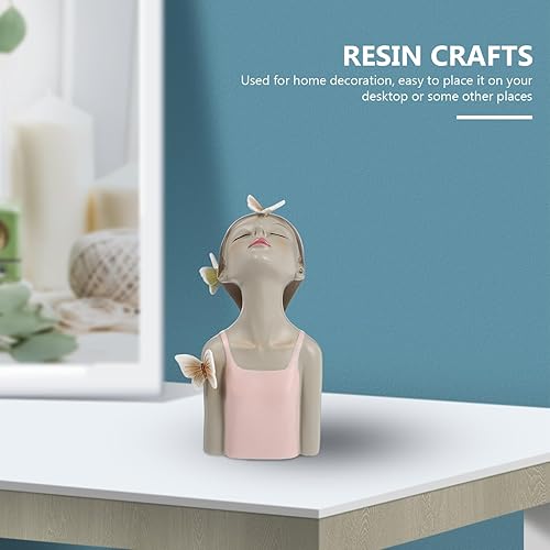 Miniatura 5 de DECHOUS 1 pieza de escultura de mariposa para niña, figuras de hadas, accesorios para el hogar, pareja, niños, niñas, figuritas de resina, modelo de